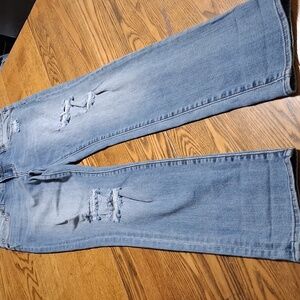 KUT FROM THE KLOTH Jeans Womens 2 BLUE BOYFRIEND  Used Denim Ripped